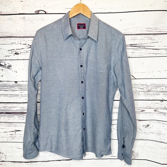 UNTUCKit Shirts Mens Untuckit Chambray Slim Fit Button Down Shirt Poshmark